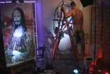 Brent Ray Fraser Penis Paints Da Vinci's Mona Lisa snapshot 13