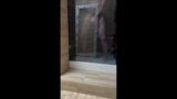 Anal masturbation in the shower with huge dildo snapshot 15