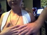 Trío amateur delante de la webcam snapshot 1