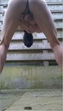 masked bondage solowank outdoor with cumshot snapshot 2