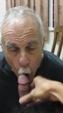 Old daddy give me blowjob and eat my cum snapshot 10