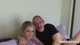 Retro video of dashing babe ravaged hard by an older man snapshot 8