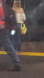 Quick shot blonde cutie on train platform p2 snapshot 5