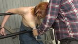 Pierced girl milked and fucked in the garage snapshot 3