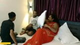 Indian Bengali beautiful stepsister shared and fucked! Hot threesome sex snapshot 3