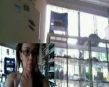 Webcammeisje op het werk snapshot 3