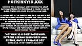Hotkinkyjo और Dirtygardengirl - चरम लेस्बियन कोहनी में गहरी गांड चुदाई, जंभाई और आगे को बढ़ाव सेक्स snapshot 1