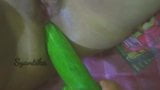 Husband&#039;s friend plays with my cunt with cucumber snapshot 8