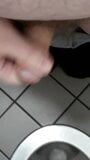 chubby boy with small uncut dick jerk at public toilet snapshot 10