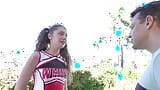 Teen Cheerleader Elena Koshka Gets Cross Eyed From Too Much Dick snapshot 1