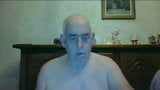 Kakek membelai di webcam snapshot 1