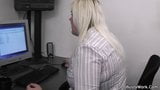 Boss fucks busty office blonde after titjob snapshot 3