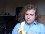 Sissy slut doing banana blow job snapshot 2