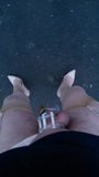 Walking with cock in cage (POV) snapshot 2