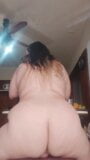 BBW with a beautiful ass riding dildo snapshot 10