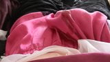 Pink French knicker cum snapshot 9