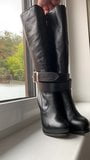 Super sexy LEATHER BOOTS 360 WIEW snapshot 2