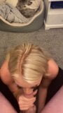 Blue eyed hot blonde sucks while doing abs snapshot 3