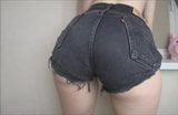 Farting in tight jeans and denim shorts snapshot 11