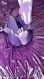 Miss Fetilicious Purple latex gloves and socks snapshot 2