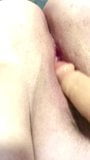 Close up view BBW MILF cumming on toy snapshot 3