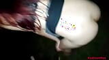 Wife goes to the park without panties at night and pisses in the bushes! snapshot 12