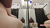 Masturbation risquée dans une cabine d’essayage dans un centre commercial. Je voulais prendre un risque et avoir un orgasme rapide en me baisant dans la cabine d’essayage snapshot 10