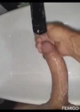 Washing my big horny cock fuck i want to cum so ad right now snapshot 2