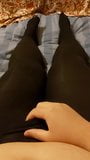 Cumming through opaque black tights snapshot 1