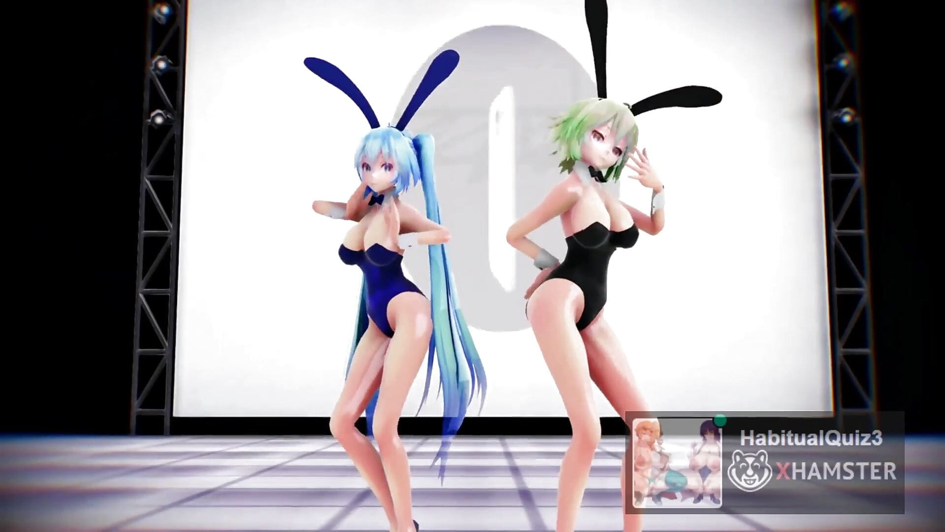 Mmd r18 Gumi und miku 3d Hentai, sie lieben Ahegao beim Abspritzen