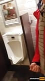 johnholmesjunior shooting massive cumload in busy mens bathroom in slow motion snapshot 2