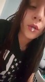 Cute pierced Girl plays with cum snapshot 1