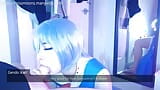 Rei Ayanami first time, fucks rough with her big oiled ass, makes step dad cum loads over cute face snapshot 1