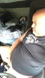 Camionero gordito se masturba en su taxi snapshot 8