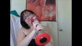 Geeky Chubby Girl Shake Weight silly snapshot 5