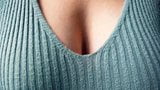 Big Tits, Playing, Teasing, in a Tight, Knitted Sweater snapshot 16