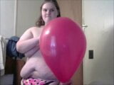 Naked Bitch Gets Bitch Slapped In The Face By Popping Balloon snapshot 11