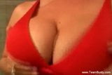 Amazing Boobs Redhead Does her own Pussy Fingering snapshot 2