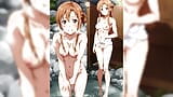 Anime girl Sao Asuna Nuke (com masturbação asmr sound) snapshot 3