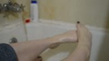 TSM - Lola plays in the water with her feet snapshot 4