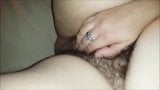 BBW rubs her hairy pussy as i watch snapshot 10
