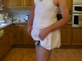 Chastity in white dress snapshot 5