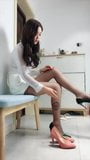 Asian girls woth long legs pantyhose and heels 8 snapshot 1