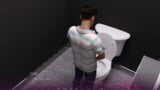 Juego 3d - la oficina - escena de sexo #5 follando en el baño snapshot 16