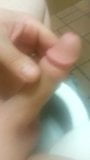 Stroking in a public bathroom (no cum shot) snapshot 2