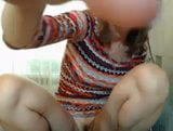 Mommy fingering at home in the kitchen on camera. snapshot 12