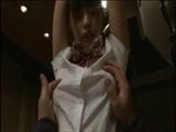 School Girl tied and being tease by brush snapshot 7