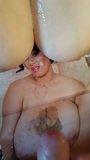 Shooting cum over big tits and a shared porn mag snapshot 5