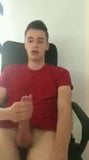 cute twink jerking off his XL dick for cam (1'14'') snapshot 8