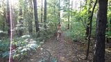 chubby girl with big booty walking nude in forest snapshot 4